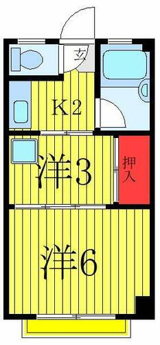 東京都北区昭和町２丁目 尾久駅 2K マンション 賃貸物件詳細