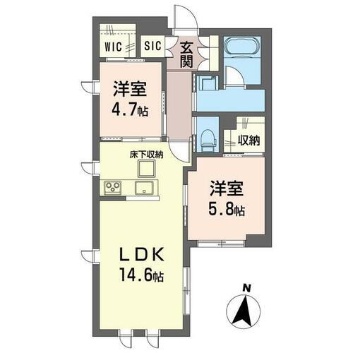 東京都北区赤羽北１丁目 北赤羽駅 2LDK マンション 賃貸物件詳細