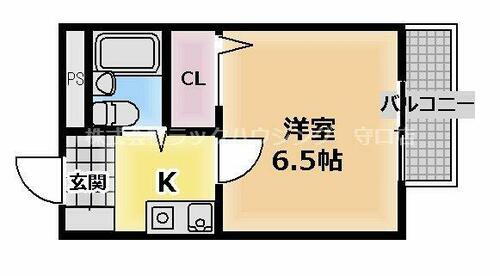 大阪府守口市紅屋町 滝井駅 1K マンション 賃貸物件詳細