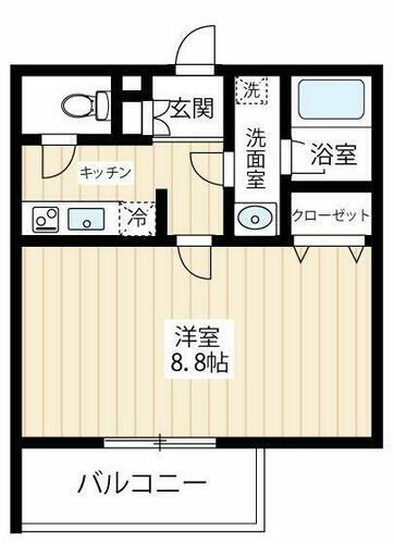ＡＲＣＯＢＡＬＥＮＯ　ＫＡＷＡＳＡＫＩＨＩＲＡＭＡ 1階 1K 賃貸物件詳細