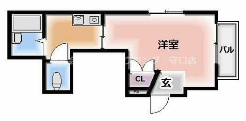 大阪府守口市滝井元町２丁目 滝井駅 1K アパート 賃貸物件詳細