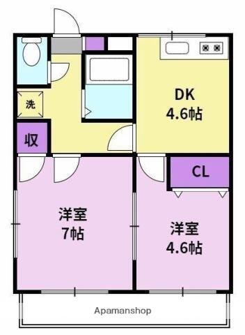 福岡県久留米市田主丸町牧 筑後草野駅 2K アパート 賃貸物件詳細