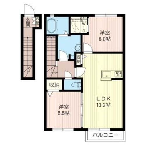 栃木県宇都宮市江曽島町 江曽島駅 2LDK アパート 賃貸物件詳細
