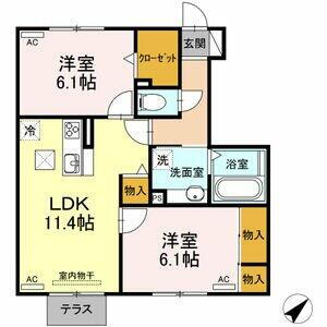 愛知県豊橋市高師町字水神 二川駅 2LDK アパート 賃貸物件詳細