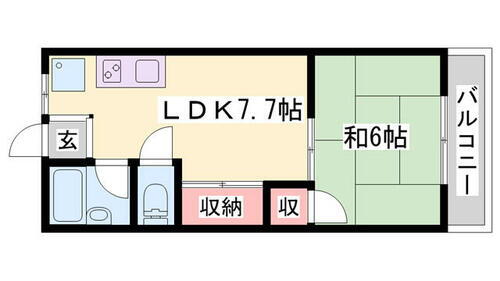 上野ハイツ 2階 1LDK 賃貸物件詳細