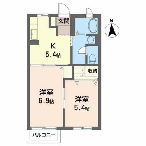 ハイツ・タカＱ 1階 2K 賃貸物件詳細