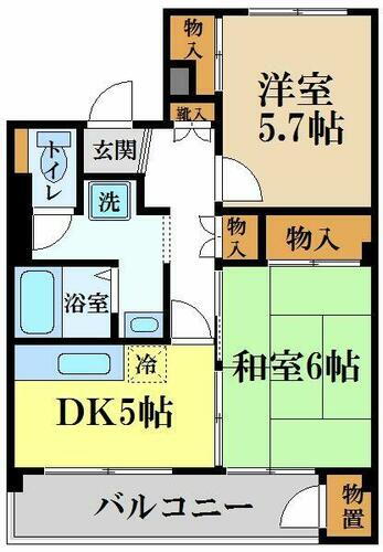 東京都小金井市緑町５丁目 東小金井駅 2DK マンション 賃貸物件詳細
