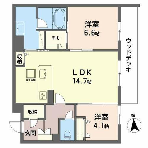 宮崎県宮崎市江平西１丁目 宮崎駅 2LDK マンション 賃貸物件詳細