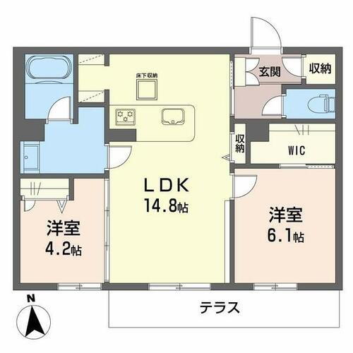 宮崎県宮崎市江平西１丁目 宮崎駅 2LDK マンション 賃貸物件詳細