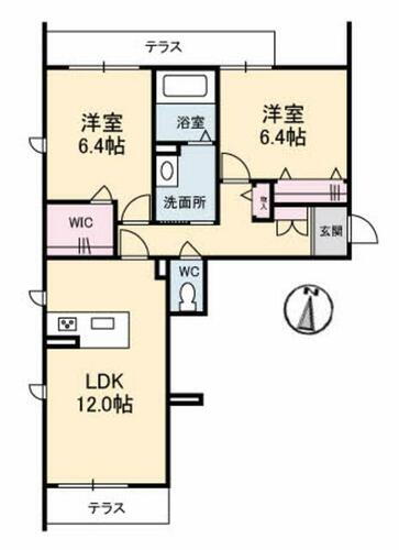 広島県福山市南本庄３丁目 2LDK マンション 賃貸物件詳細