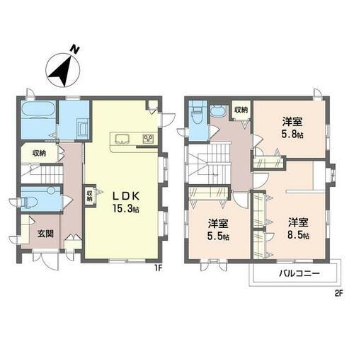 神奈川県横浜市泉区新橋町 緑園都市駅 3LDK 一戸建て 賃貸物件詳細