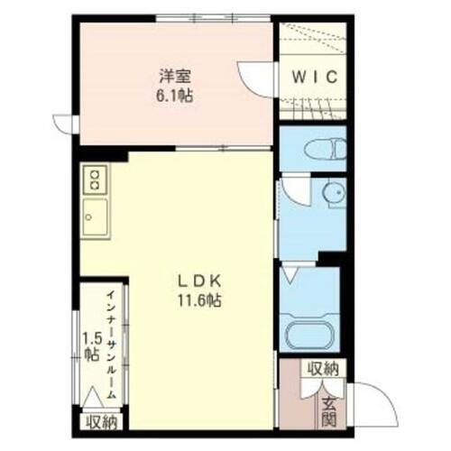群馬県前橋市新前橋町 新前橋駅 1LDK アパート 賃貸物件詳細