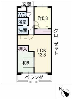 愛知県豊橋市西小鷹野２丁目 井原駅 2LDK マンション 賃貸物件詳細