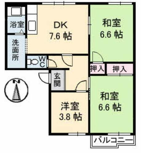 香川県高松市出作町 仏生山駅 3DK アパート 賃貸物件詳細