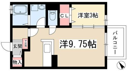 マローネ平針 2階 1LDK 賃貸物件詳細