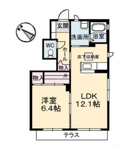 岡山県倉敷市福田町福田 1LDK アパート 賃貸物件詳細