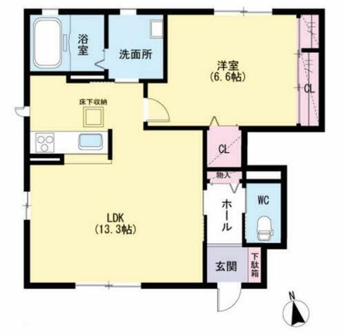 福岡県大牟田市上白川町２丁目 1LDK アパート 賃貸物件詳細