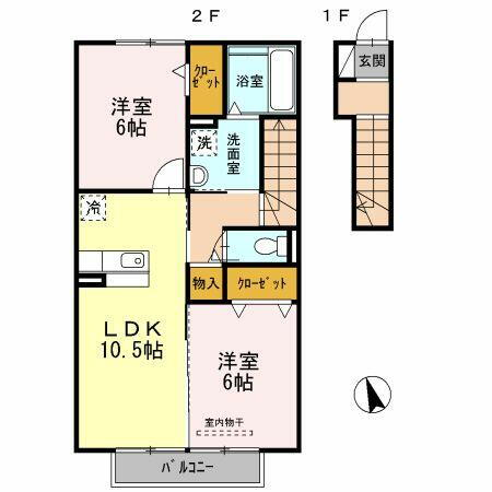 愛知県半田市出口町２丁目 住吉町駅 2LDK アパート 賃貸物件詳細