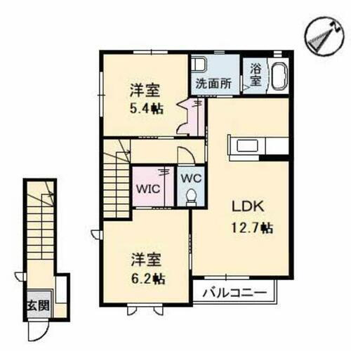山口県山口市前町 湯田温泉駅 2LDK アパート 賃貸物件詳細