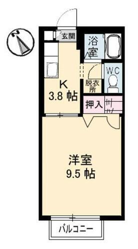 鳥取県米子市旗ヶ崎７丁目 1K アパート 賃貸物件詳細