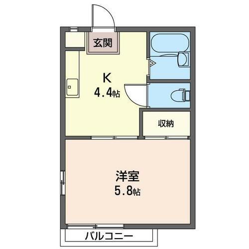 埼玉県上尾市緑丘２丁目 北上尾駅 1K アパート 賃貸物件詳細