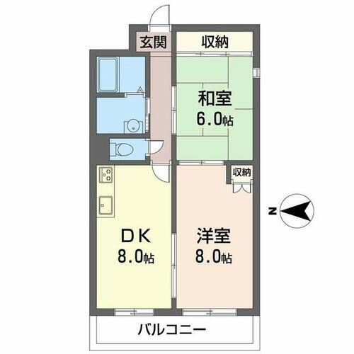 大阪府八尾市西山本町１丁目 河内山本駅 2DK マンション 賃貸物件詳細