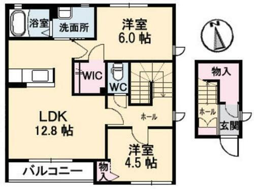 岡山県岡山市北区平田 2LDK アパート 賃貸物件詳細