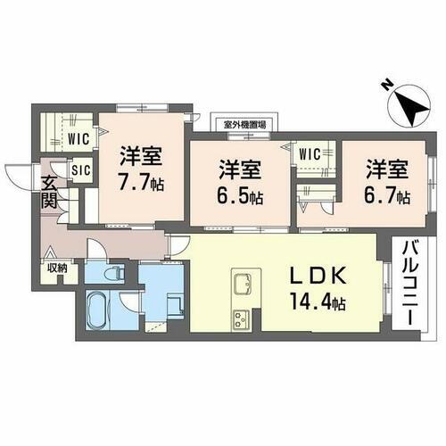 Ｆｌｅｕｒｉａ 3階 3LDK 賃貸物件詳細