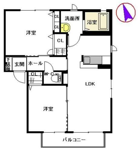 熊本県八代市千丁町古閑出 2LDK アパート 賃貸物件詳細