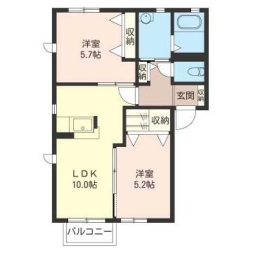 群馬県前橋市大胡町 大胡駅 2LDK アパート 賃貸物件詳細