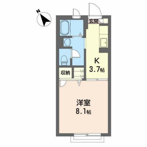 岩手県北上市川岸１丁目 北上駅 1K アパート 賃貸物件詳細