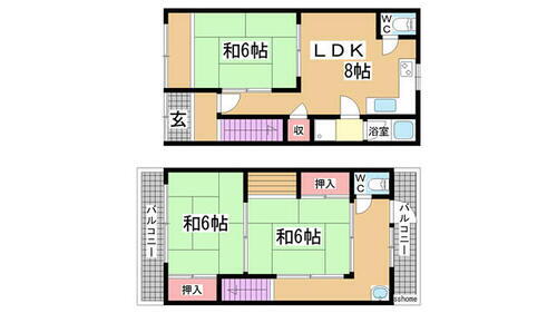 兵庫県神戸市灘区福住通４丁目 王子公園駅 3LDK 一戸建て 賃貸物件詳細