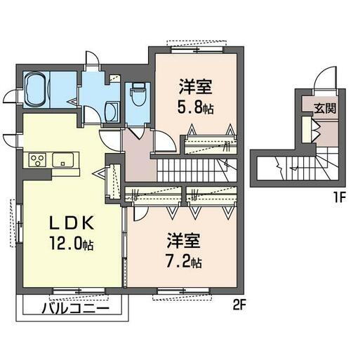 神奈川県横浜市港北区小机町 小机駅 2LDK アパート 賃貸物件詳細