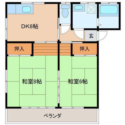 宮城県仙台市宮城野区福室３丁目 陸前高砂駅 2DK アパート 賃貸物件詳細