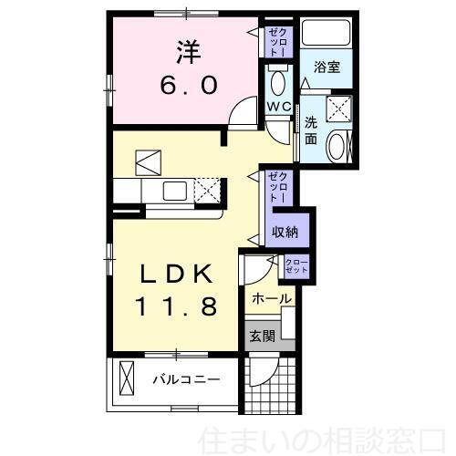 愛知県岡崎市堂前町２丁目 東岡崎駅 1LDK アパート 賃貸物件詳細