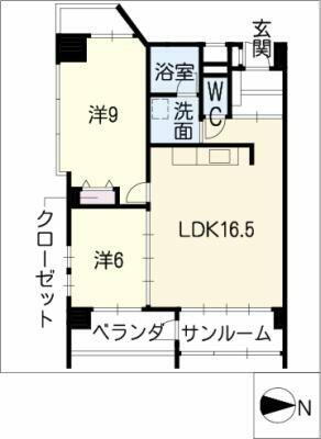 愛知県名古屋市千種区観月町１丁目 覚王山駅 2LDK マンション 賃貸物件詳細
