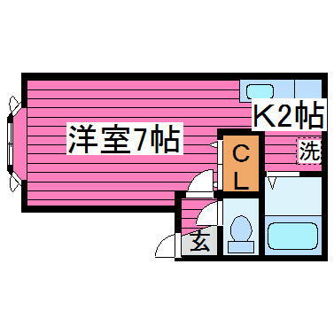 北海道札幌市北区あいの里一条４丁目 あいの里教育大駅 1K アパート 賃貸物件詳細