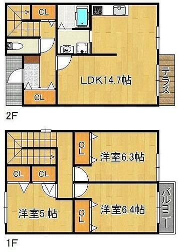 大阪府貝塚市小瀬 蛸地蔵駅 3LDK 一戸建て 賃貸物件詳細