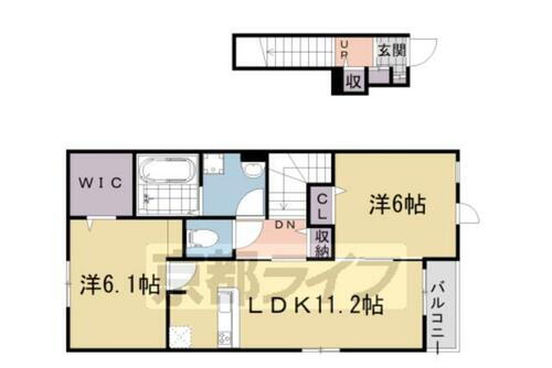 京都府木津川市山城町平尾西方儀 棚倉駅 2LDK アパート 賃貸物件詳細