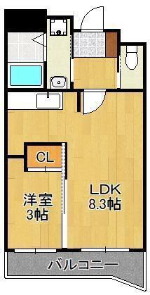 福岡県北九州市戸畑区千防２丁目 戸畑駅 1LDK マンション 賃貸物件詳細