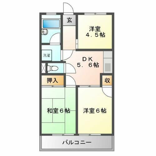 鎌田マンション 4階 3DK 賃貸物件詳細