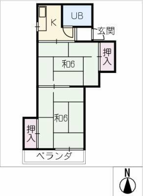 愛知県稲沢市稲島１０丁目 国府宮駅 2K マンション 賃貸物件詳細