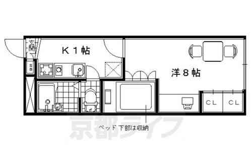 京都府京田辺市田辺辻 京田辺駅 1K アパート 賃貸物件詳細