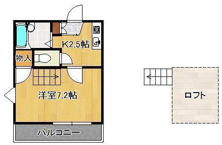 福岡県北九州市八幡西区南王子町 黒崎駅 1K アパート 賃貸物件詳細