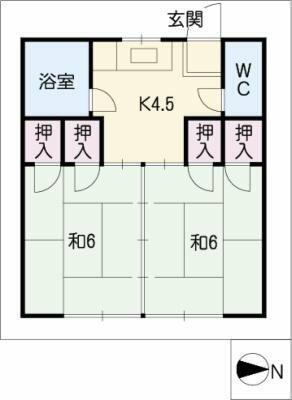 三重県三重郡菰野町大羽根園松ケ枝町 大羽根園駅 2K アパート 賃貸物件詳細