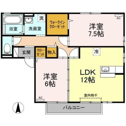 高知県高知市北川添 薊野駅 2LDK アパート 賃貸物件詳細