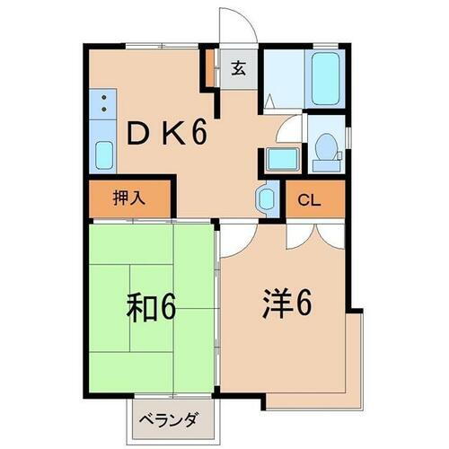 福島県本宮市本宮字塩田入 本宮駅 2DK アパート 賃貸物件詳細