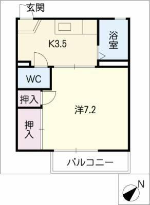 三重県津市一身田平野 江戸橋駅 1K アパート 賃貸物件詳細