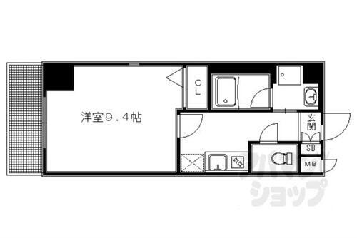 京都府京都市中京区聚楽廻中町 二条駅 1K マンション 賃貸物件詳細