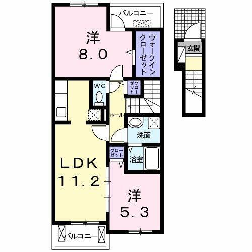 岐阜県大垣市外渕２丁目 友江駅 2LDK アパート 賃貸物件詳細